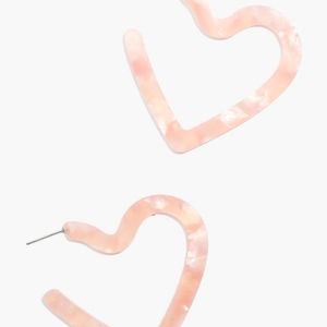 ❤ 4/$15❤Pink Resin Heart  Earrings